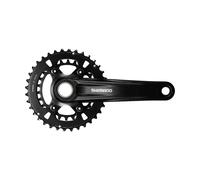 Guarnitura doppia Shimano Deore Fc-MT610-2 12V Noir