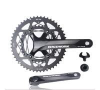 Guarnitura for bici da strada 110 BCD 170 mm Guarnitura integrata cava Guarnitura in lega di alluminio a doppia corona 34-50T / 53-39T(53-39T)