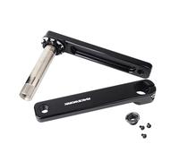Guarnitura for bici da strada 48/50/52T Corona a montaggio diretto 170 cm Braccio for bicicletta in lega di alluminio Set di pedivelle for bici da strada pieghevoli a 10/11/12 velocità(Black,170mm)