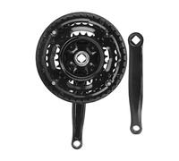 Guarnitura in Acciaio Ad Alto Tenore di Carbonio Guarnitura per Pedivella per Bici Guarnitura per Bicicletta per Mountain Bike Guarnitura per Bici Guarnitura di Ricambio con Movimento Centrale