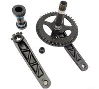 Guarnitura in alluminio da 175 mm per mountain bike con corona stretta larga 40T ottimizzata per compatibilità con pedivella Hollowtech BC1.37