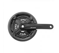 Guarnitura MTB 3x 24/34/42D 170mm Alluminio Nero Paracatena 6-8v