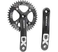 Guarnitura MTB Conica Quadrata da 170 Mm 104 Bcd 32t / 34t / 36t / 38t / 40t / 42t Guarnitura per Mountain Bike Guarnitura in Lega di Alluminio Set di Pedivelle per 8/9/10/11 Veloci, 170mm-black, 38T