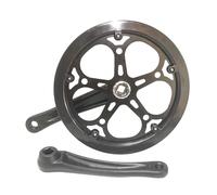 Guarnitura per corona singola a 52 denti, braccio di manovella da 170 mm, in lega di alluminio per biciclette da strada a 6/7 velocità, pista e a scatto fisso
