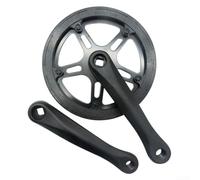 Guarnitura pieghevole per bicicletta, 170 mm, velocità singola e velocità variabile 4052T, guarnitura per bici pieghevole, con foro quadrato e protezione catena singola per bici (44T)