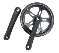 Guarnitura pieghevole per bicicletta, 48 denti, 165 mm, in lega di alluminio, per eBike e bici da bambino, funzione di protezione della catena
