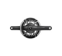 SRAM Red AXS, guarnitura per misuratore di potenza, 165 mm, 2 x 12 velocità, 50/37t, montaggio diretto a 8 bulloni, interfaccia mandrino doppio, naturale