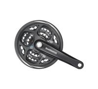 Guarnitura shimano altus mt311 3 x 7 8v 42 32 22 denti nera