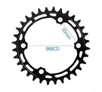 Guarnitura Singola 34T 96BCD Urto Guarnitura Singola 34T 96BCD | Ferro ad resistenza, durezza elevata, 96BCD per preciso, compatibilità MT510, 32 denti(32T)