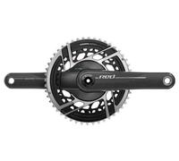 SRAM Red AXS, guarnitura per misuratore di potenza, 165 mm, 2 x 12 velocità, 50/37t, montaggio diretto a 8 bulloni, interfaccia mandrino doppio, naturale