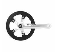 Guarnitura stradale con alloggiamento per trasmissione senza tendicatena per mozzo integrato Stronglight Impact R 42Dts 8V. 170 mm Nero