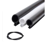 Guarnizione a bolle kerf weatherstrip guarnita, materiale in gomma durevole per isolamento delle porte e della finestra, resistente alle intemperie white-10mm/0.39in 50m/164ft