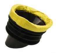 Guarnizione a flangia per WC con anello anti-riflusso con struttura in silicone e plastica, guarnizione profonda a doppio strato per la prevenzione degli odori, valvola di ritegno integrata, ampia