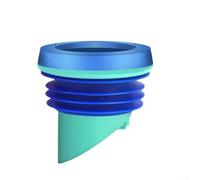 Guarnizione a flangia per WC con architettura a tre punti e valvola a molla per compatibilità con tubi di scarico (B)