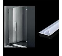 Guarnizione a forma di H, 2 m, per porta del bagno e dello schermo, in gomma, resistente all'acqua, larghezza a scelta di 6 mm, 8 mm, 10 mm, 12 mm (1)