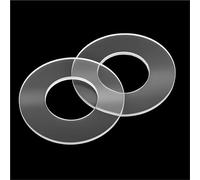 Guarnizione a rondella piatta isolante in PVC M1.2-M10 0,3 mm 100 pezzi(Hard,M2(OD5) 500pcs)