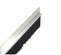 Guarnizione a spazzola, 100 cm in alluminio, paraspifferi