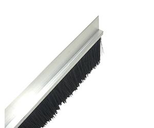 Guarnizione a spazzola, 100 cm in alluminio, paraspifferi