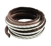 Guarnizione a spazzola per porte, Striscia autoadesiva paraspifferi for porte e finestre, multicolore, 9 mm x 5-23 mm x 10 m.(Brown,9 * 5mm*L10M)