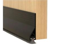 Guarnizione a spazzola Tappo antispiffero in gomma sotto la porta | Multicolore, confezioni multiple da 1/2/3/4/5/6/7/8/9/10 pezzi, guarnizione sotto porta(Black,9 pcs)