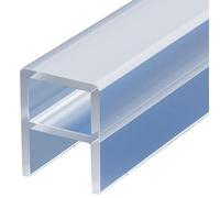 Guarnizione A U per Porta Doccia Senza Telaio, Striscia Trasparente Lunga 500 Cm per Porte In Vetro Senza Telaio Spesse 10 Mm, per Bloccare Le Perdite D'acqua(5/16 inch)