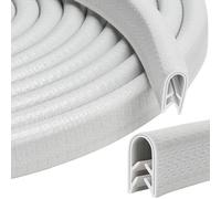 Guarnizione a u Profilo Gomma Serraggio 1-2 mm Profilo di Gomma per la Maggior Parte Delle Auto Lavorazione lamiera Costruzione barche Artigianato Casalinghi 10 Metri(10, Bianco, 2mm)