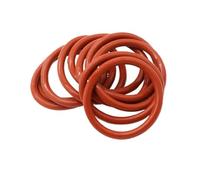 Guarnizione ad anello in silicone rosso da 5,7 mm, diametro esterno 40~270 mm, 5 pezzi(OD 265MM_CS 5.7MM)