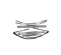 Guarnizione Ad in Gomma Per A4 Per Allroad Wagon Per Avant 2017-2024 Acciaio Inossidabile Nero Esterno Finestra Modanatura Striscia Davanzale Copertura Laterale Trim 10 PZ