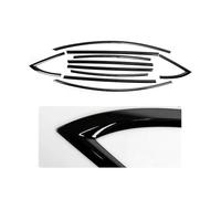 Guarnizione Ad in Gomma Per Tesla Per Model 3 2017-2023 ABS Nero Opaco Esterno Finestra Modanatura Striscia Davanzale Copertura Laterale Trim 10 Pz(Nero lucido)