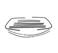 Guarnizione Ad in Gomma Per VW Per Touareg 2011-2018 Piano Black Car Door Moulding Deocrative Seal Guarnizione 10PCS Finestra Esterna Trim Striscia