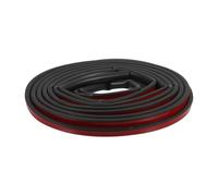 Guarnizione Adesiva in Silicone Nera per Porta, Blocca Luce e Polvere | Uso Domestico e Isolamento Acustico, Adatta a Basculanti e Bordo Inferiore, Colore Nero