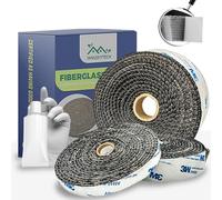 GUARNIZIONE ALTA TEMPERATURA | guarnizione stufa 3mm T x 15mm W x 3m L | guarnizione ignifuga | guarnizione camino | corda per stufa a legna | fibra di vetro | Eccellente tenuta | Autoadesivo | nero.
