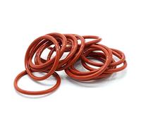 Guarnizione Anello in Silicone Rosso 10pcs CS CS. 2mm od 8~65 mm O ad Anello Guarnizione in Gomma Guarnizione di Pressione Pentola a Pressione O-Ring Guarnizione ad Alta Temperatura per Fai da Te Ma