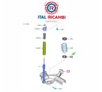 GUARNIZIONE ANELLO SUPPORTO MOLLA AMMORT. POST SINISTRO FORD PUMA 2302443