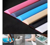 Guarnizione autoadesiva in silicone per porta della doccia e soglia dell'acqua per stanza umida e pavimento del bagno, tappo dell'acqua per lavello della cucina, 100 cm, protezione per piatto doccia