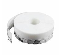 Guarnizione autoadesiva per porte, lunghezza 5 m, guarnizione antivento e antipolvere, nastro di copertura per fessure inferiori delle finestre, per lavori di ristrutturazione, bianco, 45 mm, 10 m