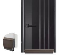 Guarnizione Automatica per Porta Guarnizione Automatica per Porta, Montaggio a Superficie, Striscia di Tenuta Inferiore Autoadesiva, Paraspifferi Insonorizzante per Esterni(Brown,72in/183cm)