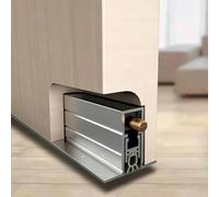 Guarnizione Automatica per Porta Guarnizione Automatica Sottoporta | Paraspifferi per Porte Interne ed Esterne, Guarnizione a Ghigliottina a Scomparsa, Profilo di Chiusura per Bloccare la Luce