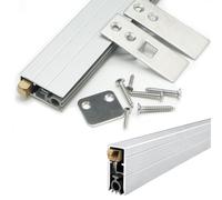 Guarnizione Automatica per Porta Guarnizione inferiore della porta automatica, Length 36 pollici | Spazzamento per porta a caduta automatica da incasso, ritaglio 1 5/16" x 19/32"