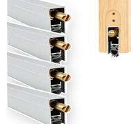 Guarnizione Automatica per Porta Guarnizione inferiore nascosta per porta automatica, lunghezza 36cm | Design a caduta automatica da incasso, alluminio, lunghezza personalizzata 11,8-59,1 pollici(4pcs)