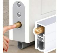Guarnizione Automatica per Porta Guarnizione Sottoporta Automatica a Scomparsa, Guarnizione Insonorizzata In Alluminio per Porte, 150/120/100/90/80 cm, Paraspifferi Inferiore per Porta(107cm(42in))