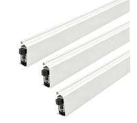 Guarnizione Bianca Automatica Alluminio Per Porte Interne | Nessuna Scanalatura Necessaria, Apertura A Destra E A Sinistra, Apertura Porta Autoadesiva(3pcs-R open,L 63"/160cm)