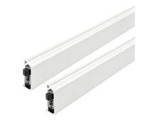 Guarnizione Bianca Automatica Alluminio Per Porte Interne | Nessuna Scanalatura Necessaria, Apertura A Destra E A Sinistra, Apertura Porta Autoadesiva(2pcs-R open,L 67"/170cm)
