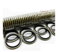 Guarnizione combinata Scheletrato Paraolio Acciaio al carbonio Nitrile JB982-77 Guarnizione tubo olio ad alta pressione Anello di tenuta ad alta pressione 5/6/8-60G(45mm (2Pcs))