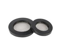 Guarnizione del filtro del soffione della doccia, Rondelle in gomma con filtro a rete da 60 maglie, 1/2 e 3/4 pollici, nere, confezione da 10(3I4 inch)