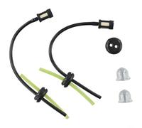 Guarnizione del tubo del carburante del filtro del carburante 2 set per decespugliatore tagliasiepi montaggio di più modelli di motore tra cui SPJHT 18mm diametro serbatoio 2 4