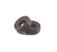 Guarnizione dell'albero paraolio, 2 pezzi di paraolio scheletrato FKM TC marrone, for albero con diametro interno 12 mm e 15, guarnizione a labbro in gomma fluorurata(15x35x7mm)