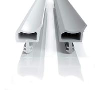 Guarnizione di alta qualità per porte della stanza contro correnti d'aria, colore bianco e grigio, perfetta guarnizione per la porta della stanza (5 m, grigio)