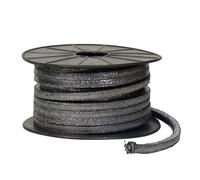 Guarnizione di compressione in grafite, lunghezza laterale della guarnizione 4×4 mm-10×10 mm, adatta for guarnizione della pompa o tenuta meccanica dello stelo della valvola(8x8mm)