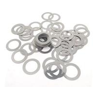 Guarnizione di regolazione di precisione in acciaio inossidabile DIN988 304 da 0,1/0,2/0,3/0,5/1 mm M2 M3 M4 a M40, rondella piatta, 20/100 pezzi(M9x15xThick 20pcs,Thick 0.1mm)